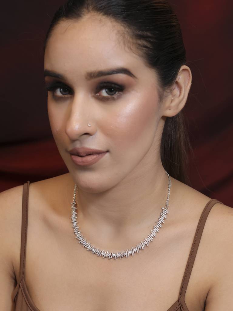 Annie Zirconia Necklace Set : KNS311