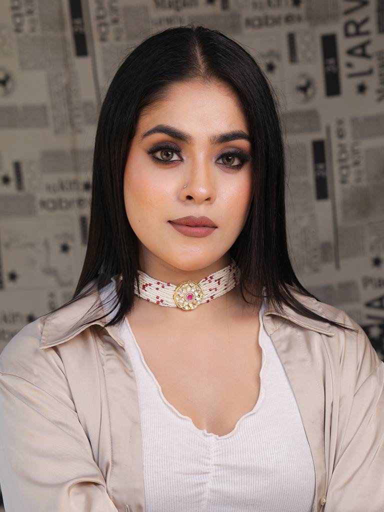 Masaba Ruby Coloured Necklace : KNS368