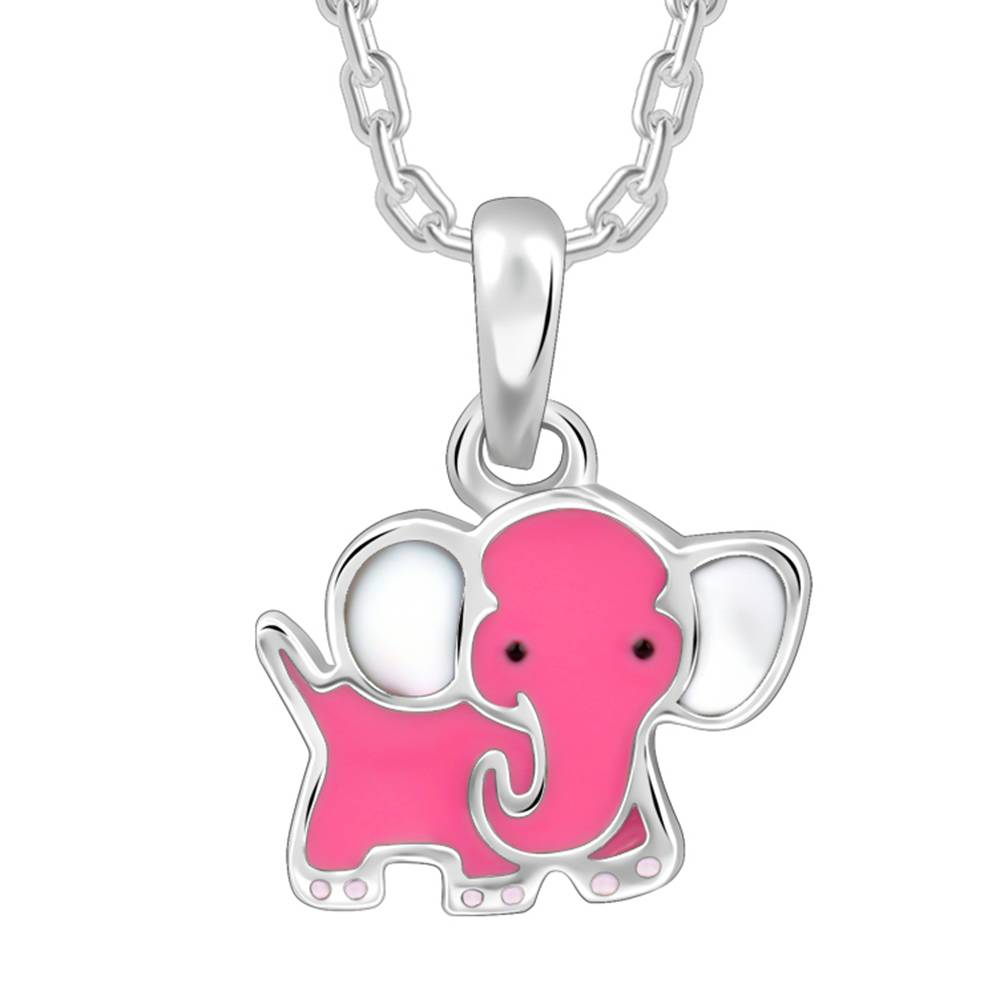 Baby Elephant Kids Pendant With Link Chain : KPD018