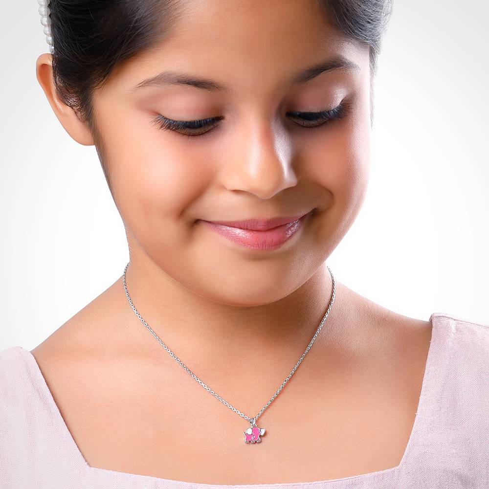 Baby Elephant Kids Pendant With Link Chain : KPD018