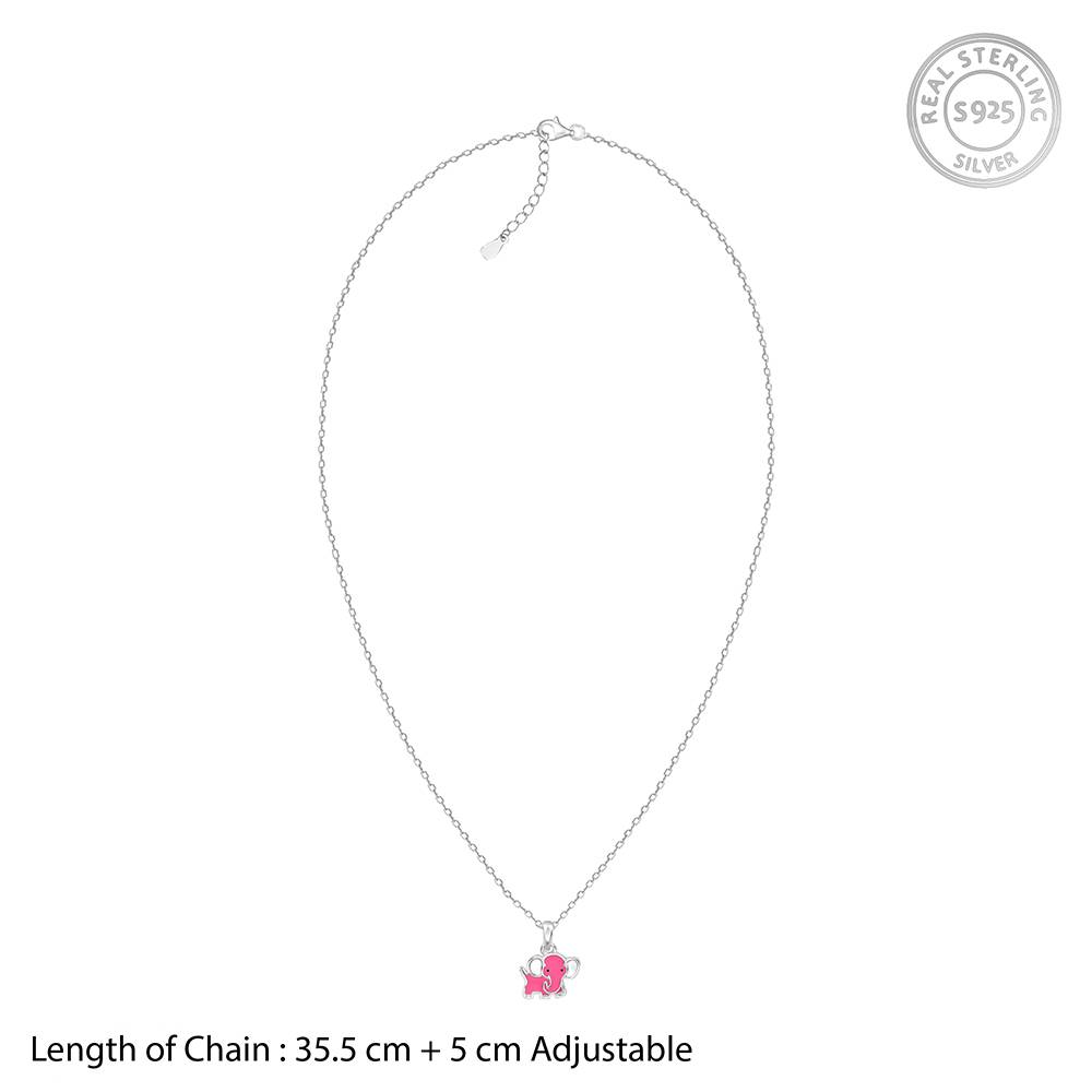Baby Elephant Kids Pendant With Link Chain : KPD018
