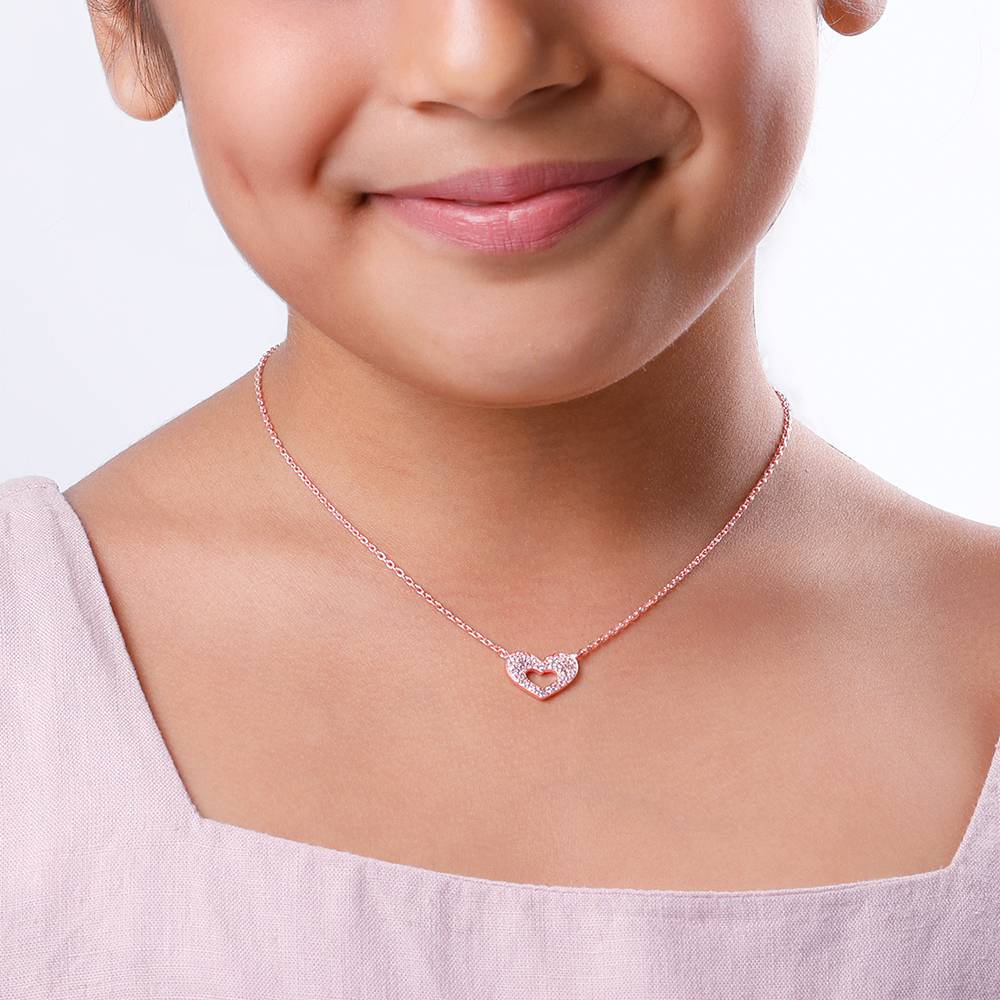 Rose Gold Forever Beat Kids Necklace : KPD032