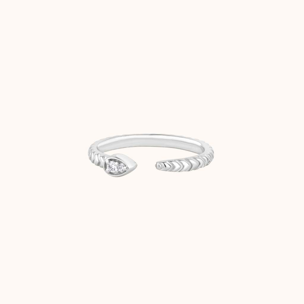 Exquisite Snake Style Ring : KRD0014-Silver-5