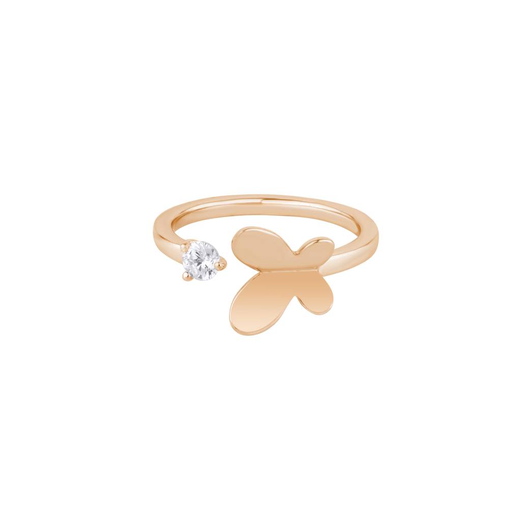 Intricate Butterfly Open Ring : KRD0019-Rosegold-5