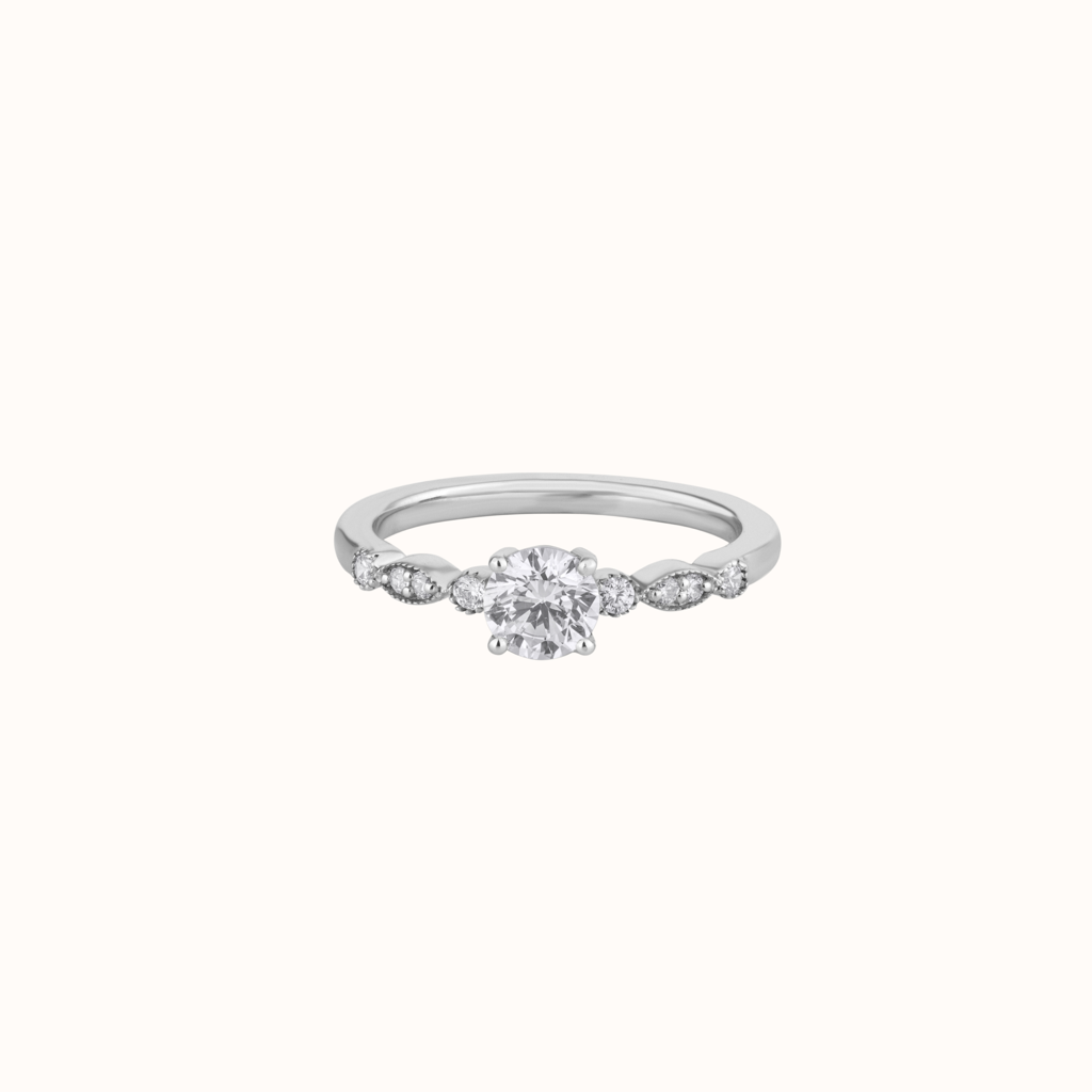 Classic Diamond Accent Ring : KRS0005-Silver-5