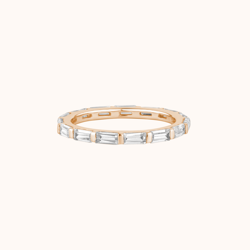 Baguette Diamond Trendy Band : KRW0001-Rosegold-5