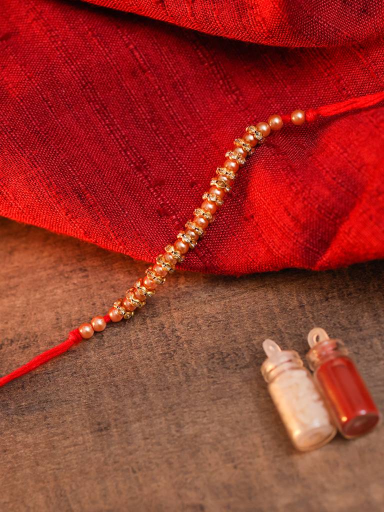 Eternz Certified Jewellery - Kraft Smiths Ad & Pearl Mauli Rakhi