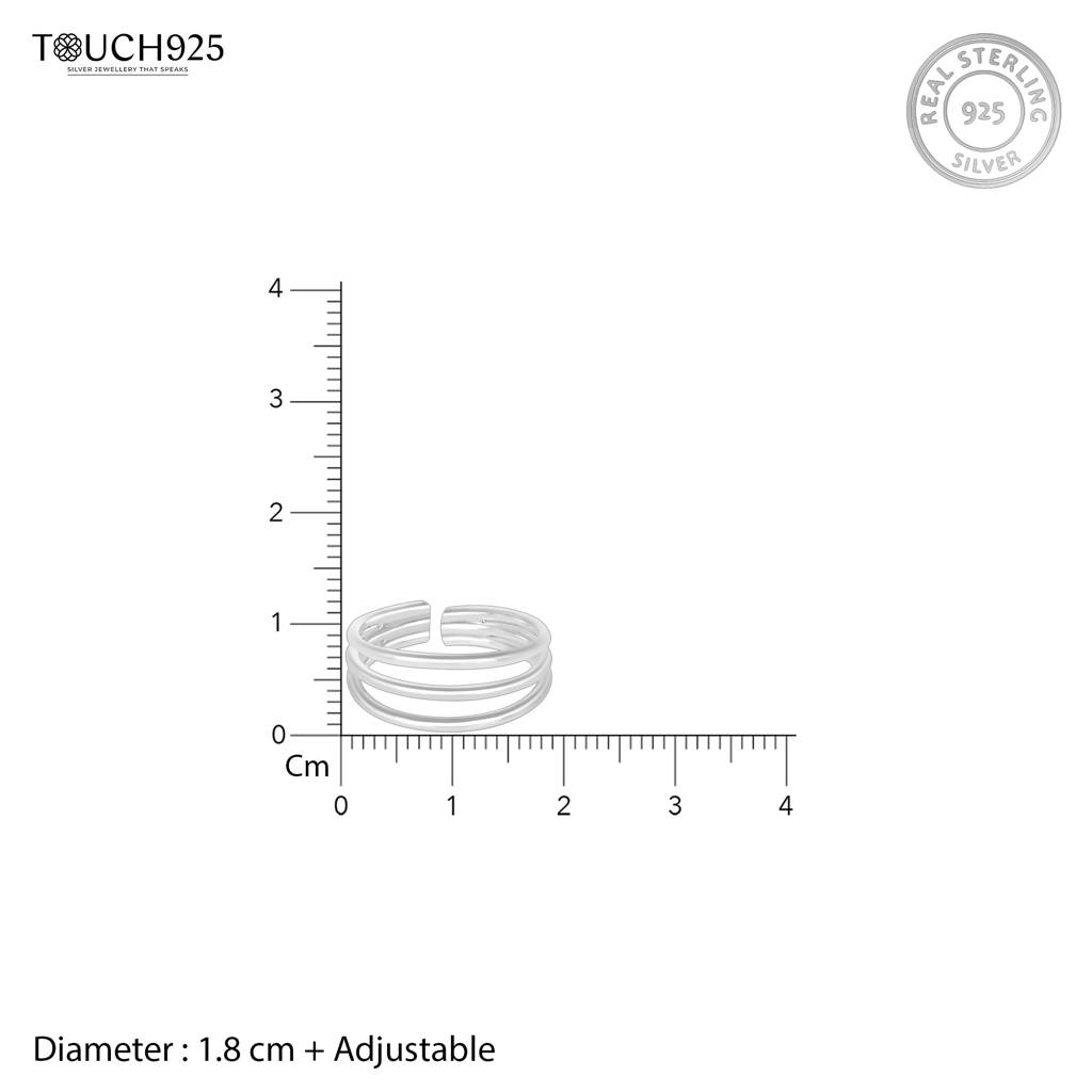 Classic Spiral Toe Ring : KTR258