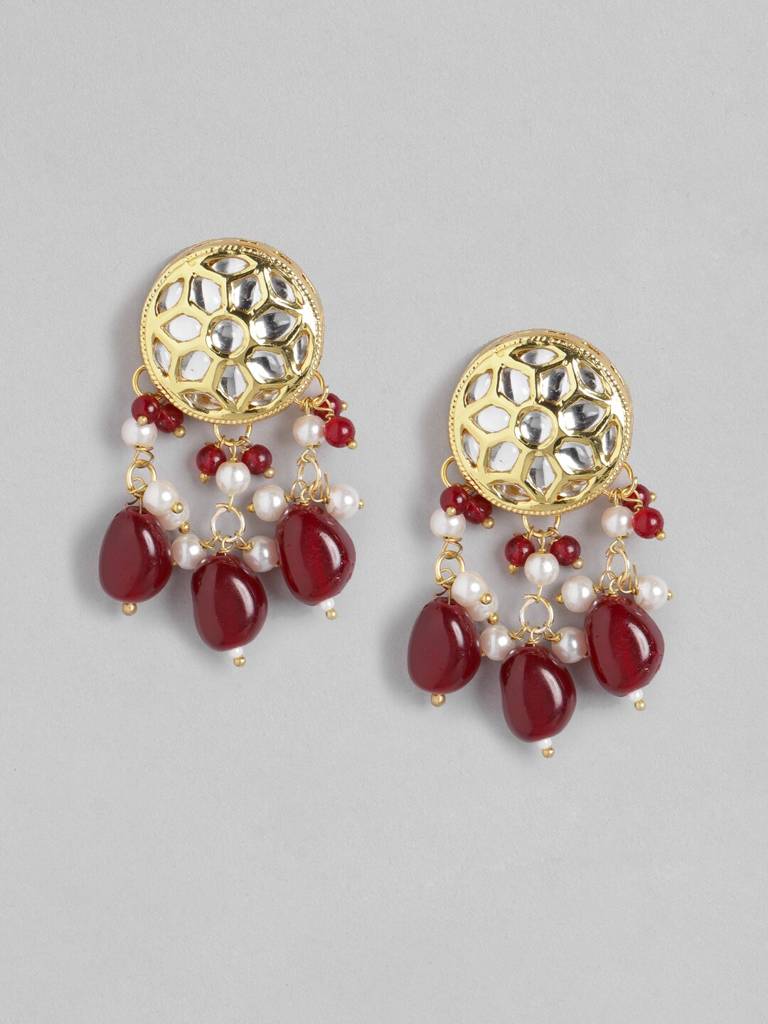 Firoza Gold Plated Jaipur Princess Necklace Set : KUNNS728