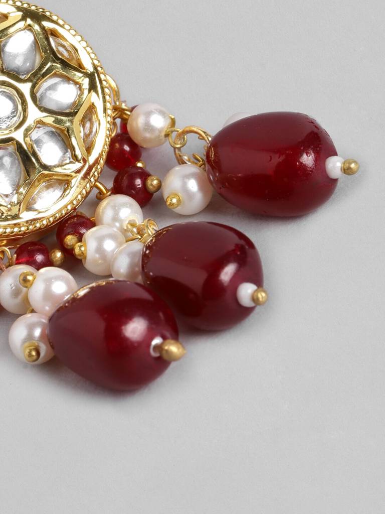 Firoza Gold Plated Jaipur Princess Necklace Set : KUNNS728