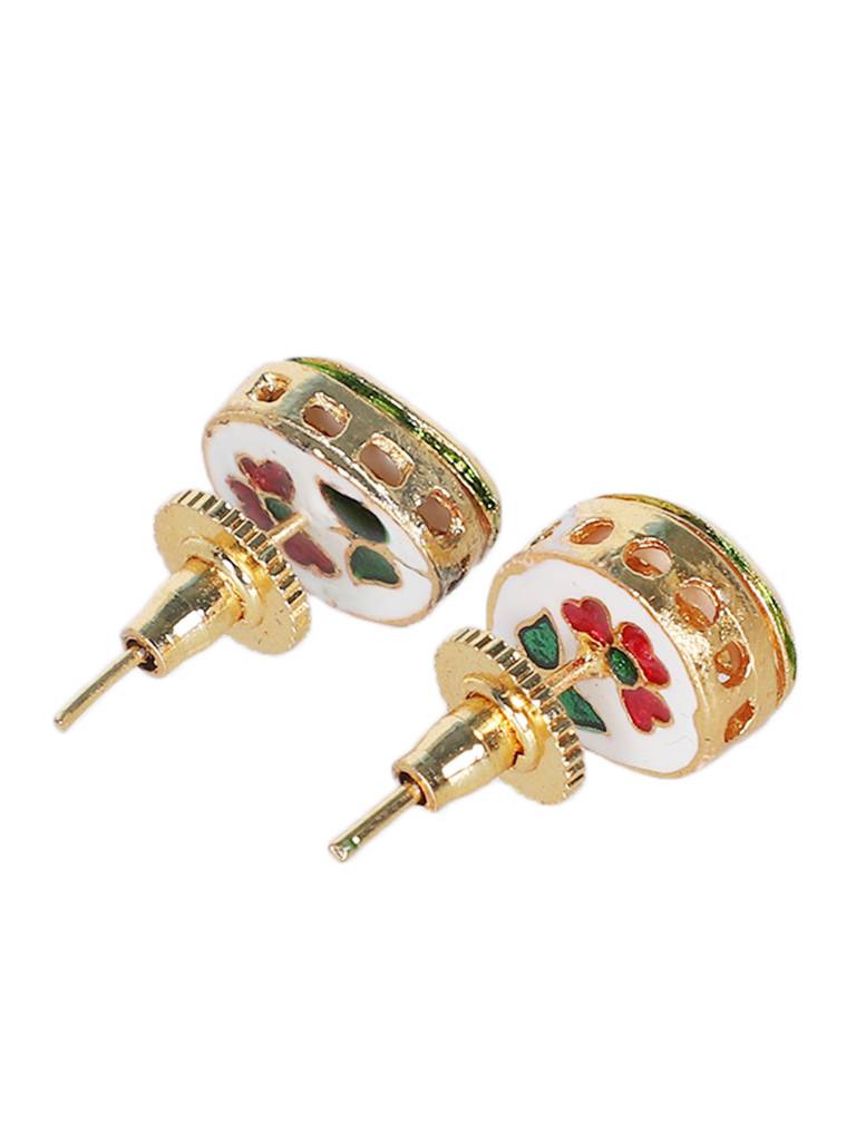 Firoza Gold Plated Kundan Stud Earrings Combo : KUNSTUDCOMBO1463