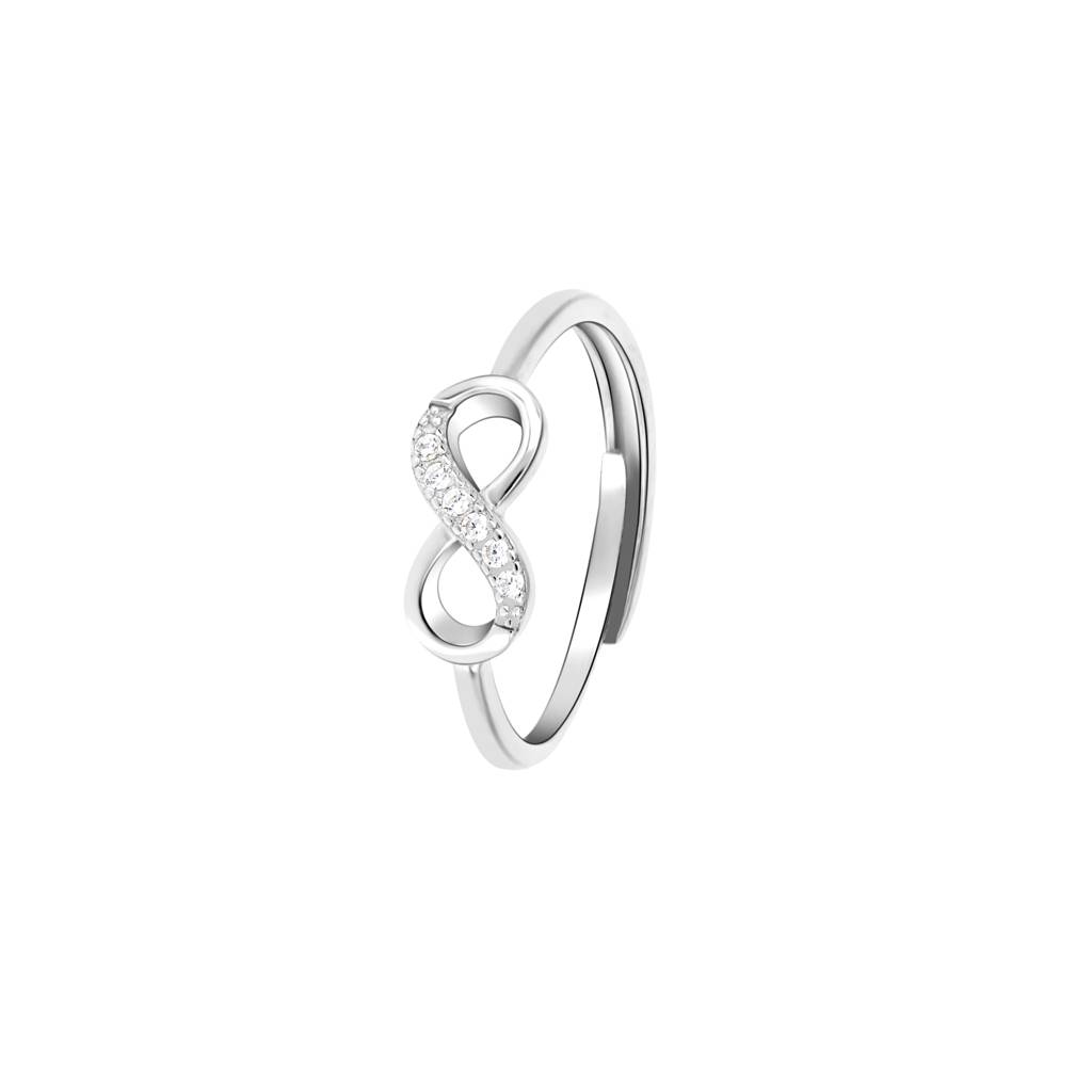 Loop Infinite Ring In Silver Color : KVLR1286