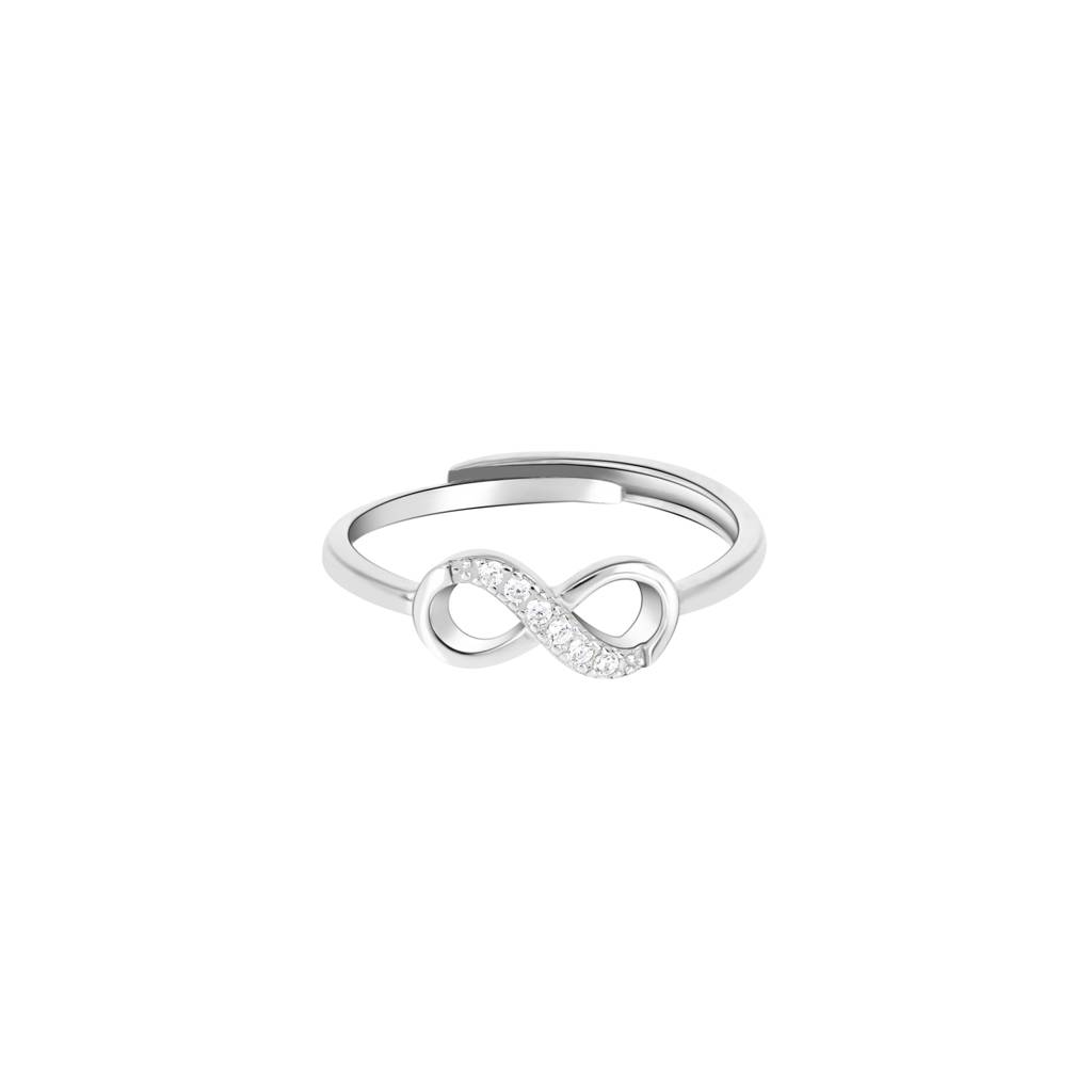 Loop Infinite Ring In Silver Color : KVLR1286