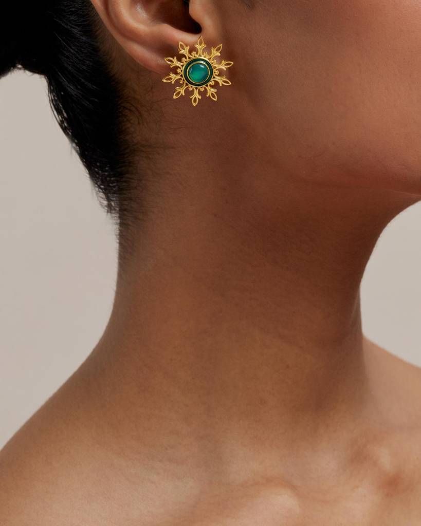 22Kt Gold Plated Ankur Earrings