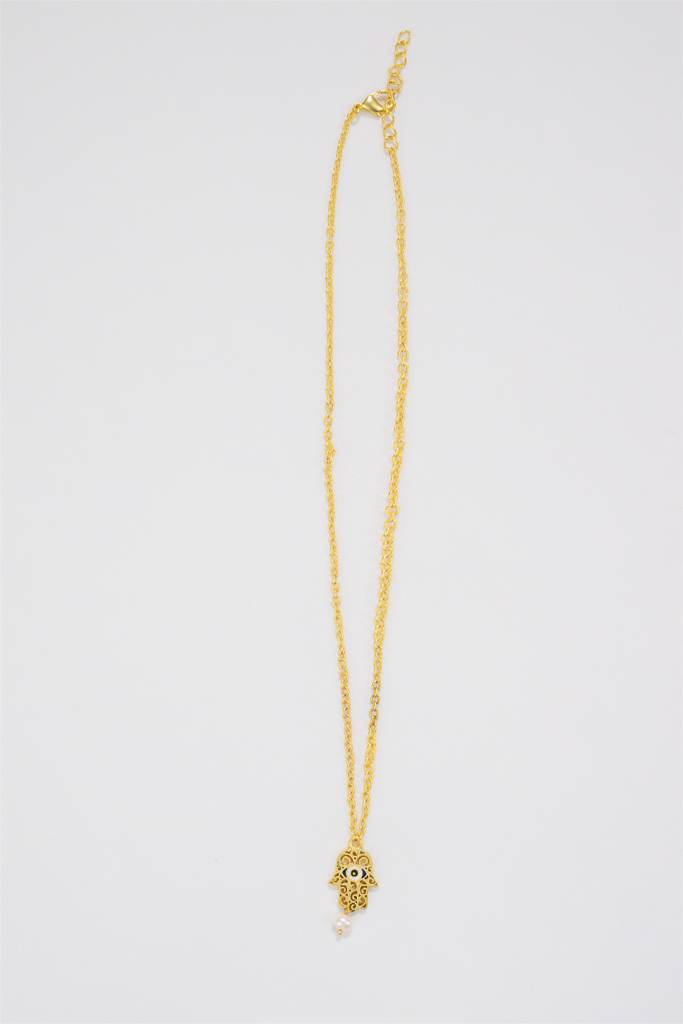 22kt Gold Plated Goodluck Hamsa Necklace