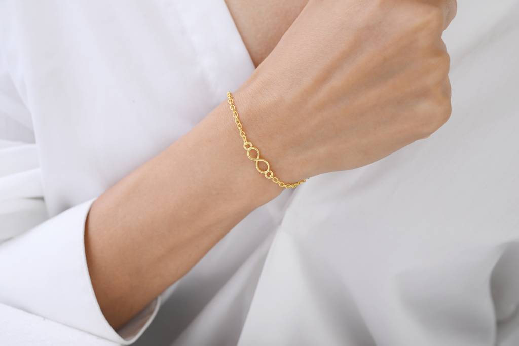 22kt Gold Plated Classic Infinity Bracelet