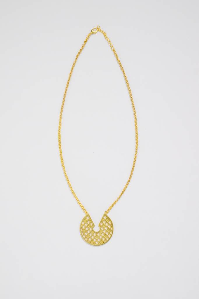 22Kt Gold Plated Jharokha Jaal Necklace