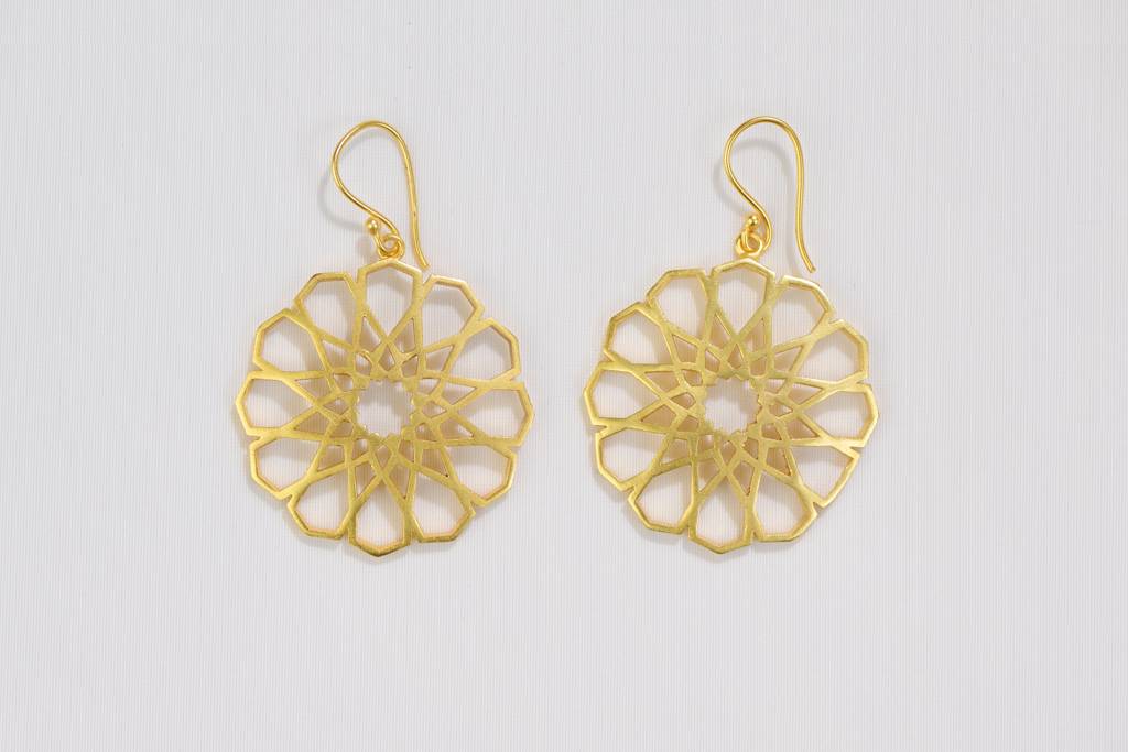22Kt Gold Plated Jharokha Earring