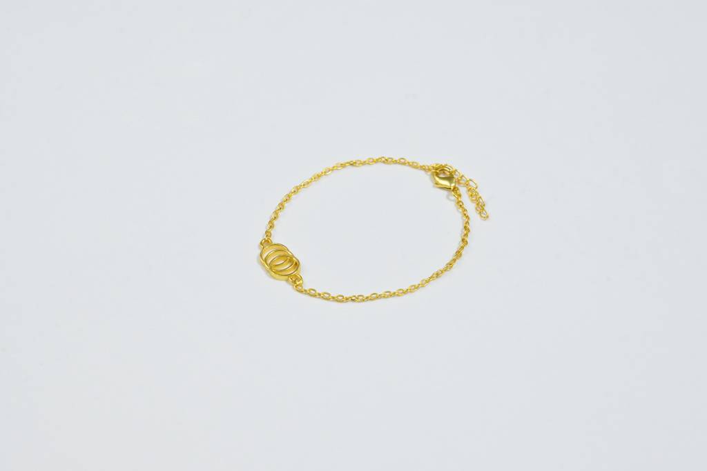 22kt Gold Plated Classic Karma Bracelet