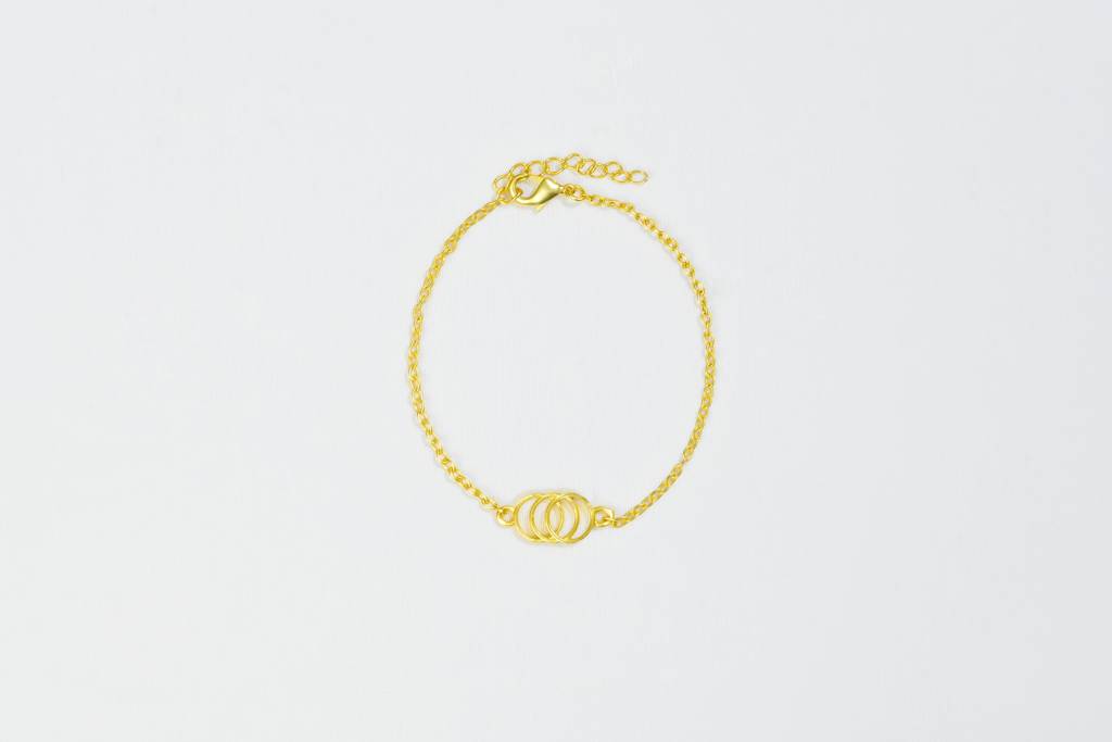 22kt Gold Plated Classic Karma Bracelet