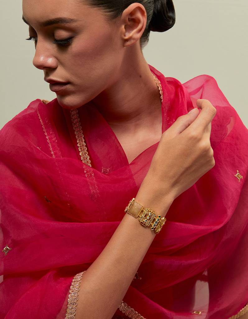 22Kt Gold Plated Malika Bracelet : KV_Malika_Bracelet