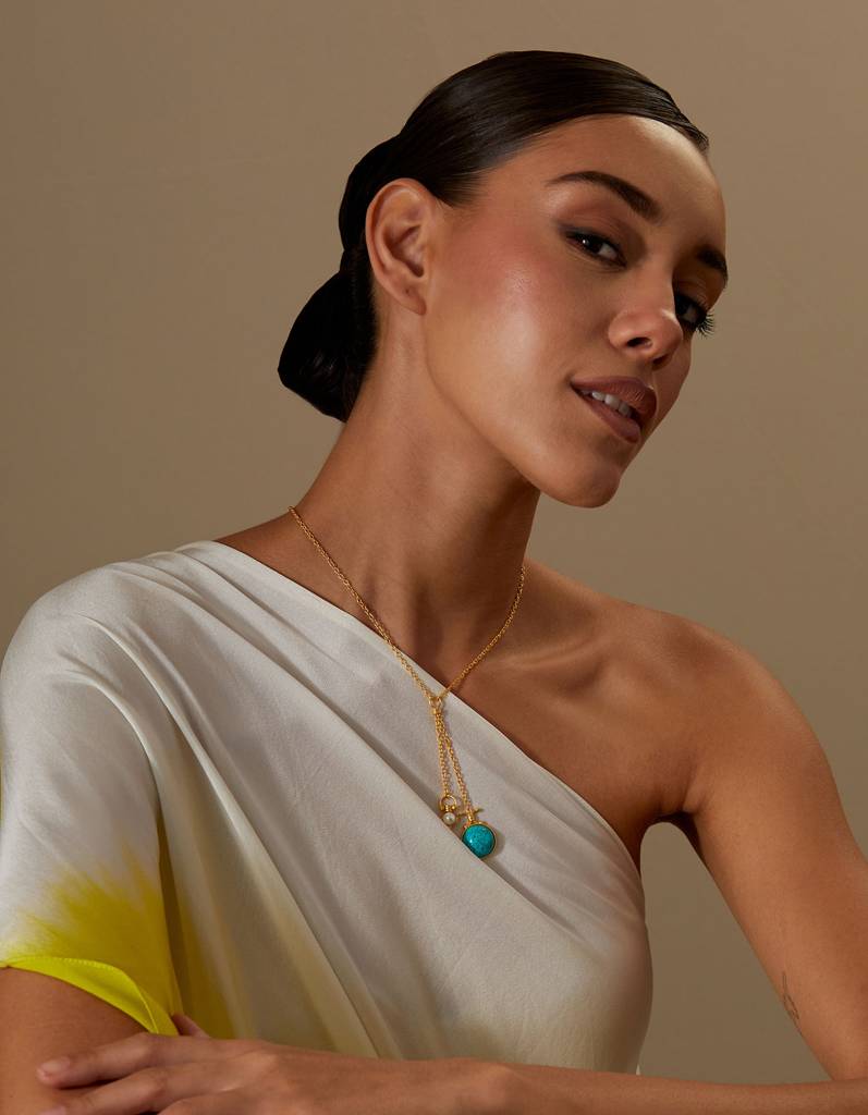 22Kt Gold Plated Nautical Necklace : KV_Nautical_Necklace