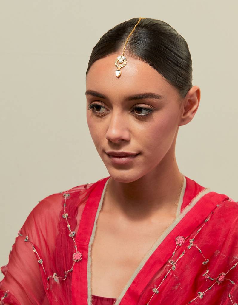 22Kt Gold Plated Sheesh Maangteeka : KV_Sheesh_Maangteeka