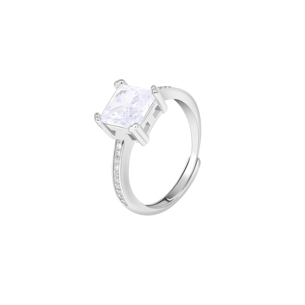 Radiant Trio Ring In Silver Color : KZLR1356