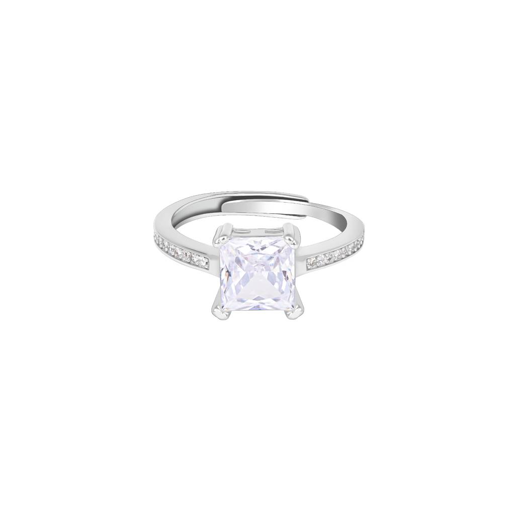 Radiant Trio Ring In Silver Color : KZLR1356