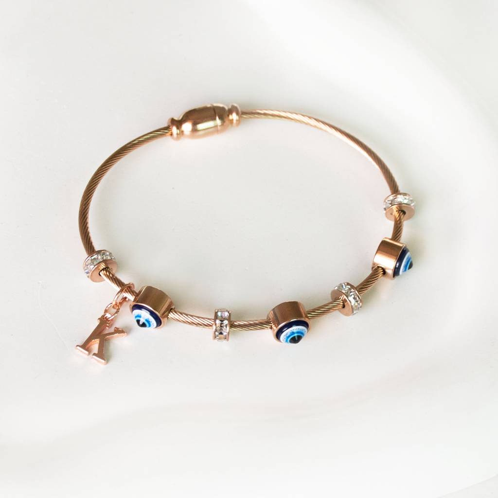 Classic-Evil-Eye-With-Personalized-Initial : BGR267J