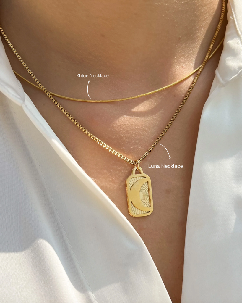 18K Gold Plated Khloe Necklace : N22