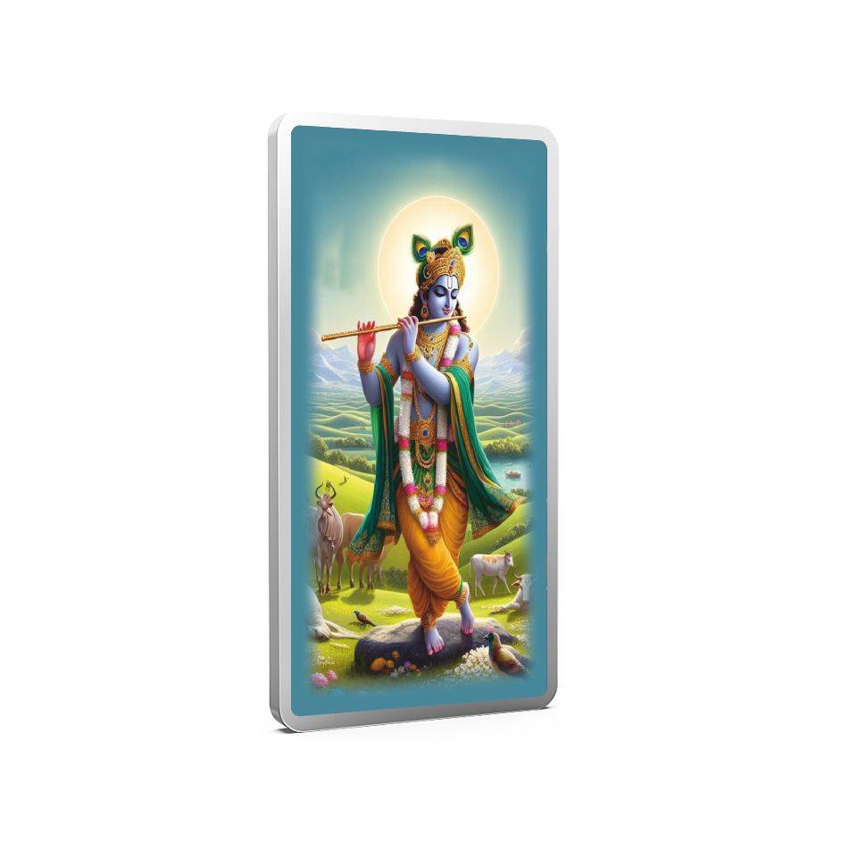 20 Gm Krishna Silver Color Bar Pure 999 : KrishnaSilverColorBar