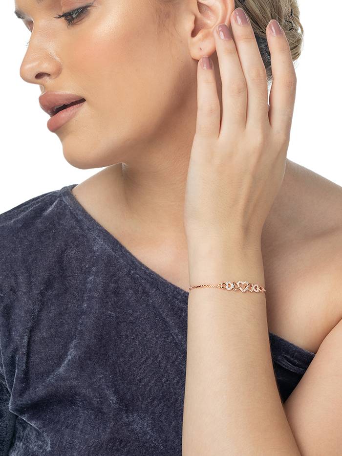 Eternal Affection Rose Gold Bracelet : LB163