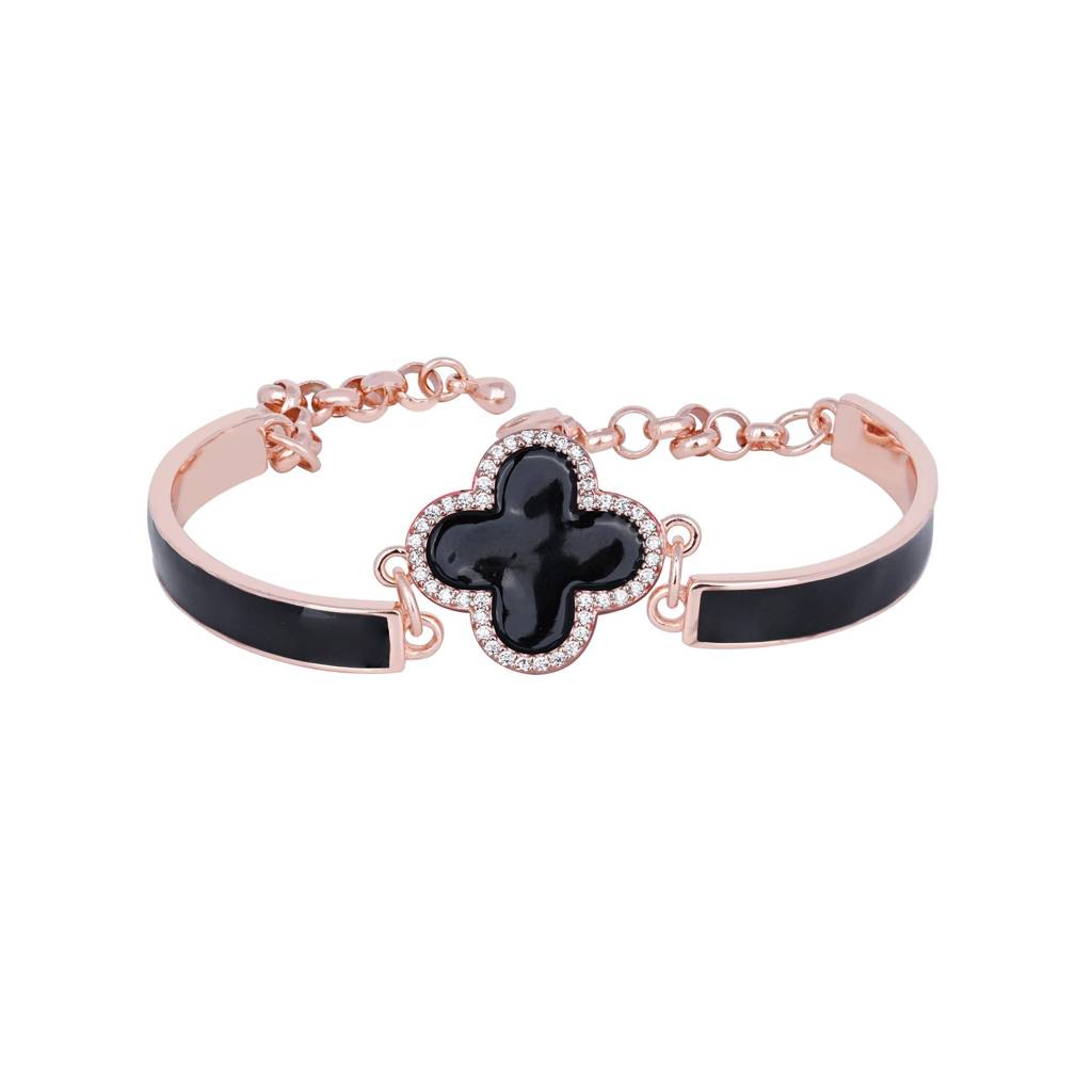 Rose Gold Clover Elegance