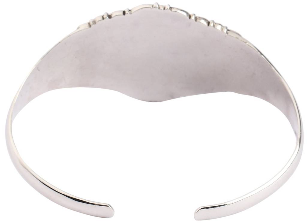 Sterling Silver Emboss Flower Bracelet (Adjustable Size) : LCI19