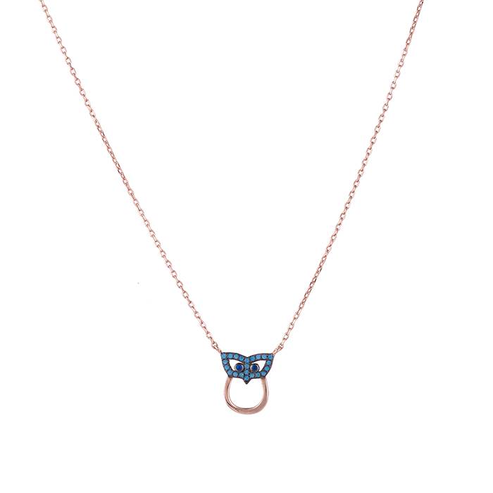 Minimal Owl Inspired Rose Gold Chain Locket : LCL48