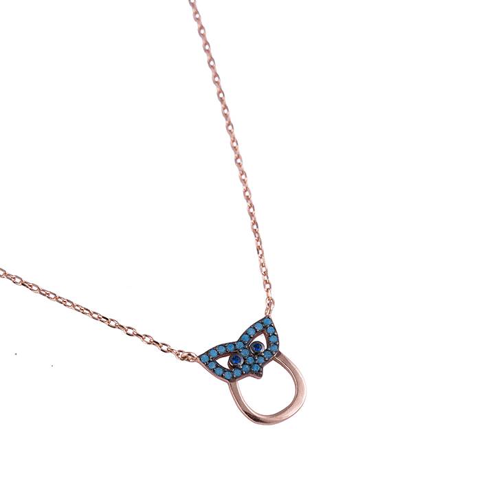 Minimal Owl Inspired Rose Gold Chain Locket : LCL48