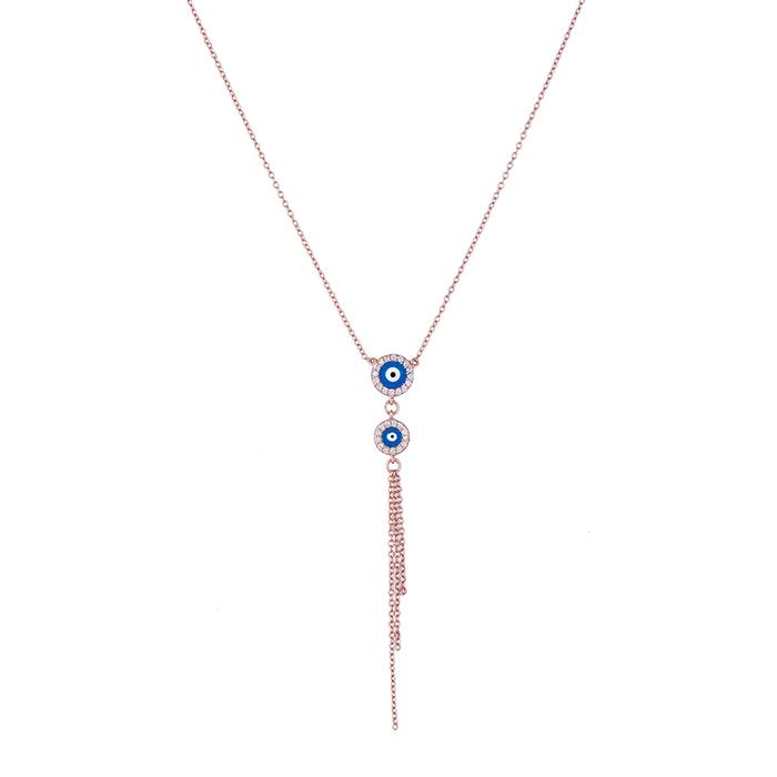 Dangling Evil Eye Chain Locket