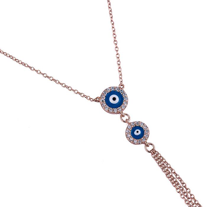 Dangling Evil Eye Chain Locket