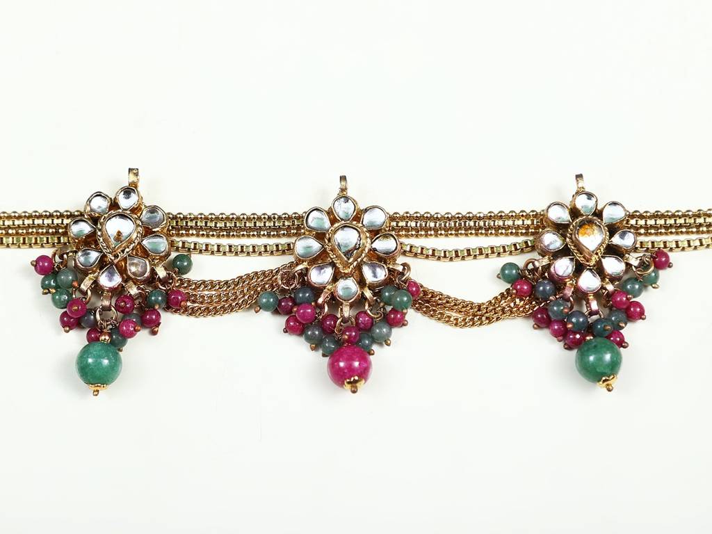 Metal With Multi Stone Fashion Baju Band For Women : LDA913