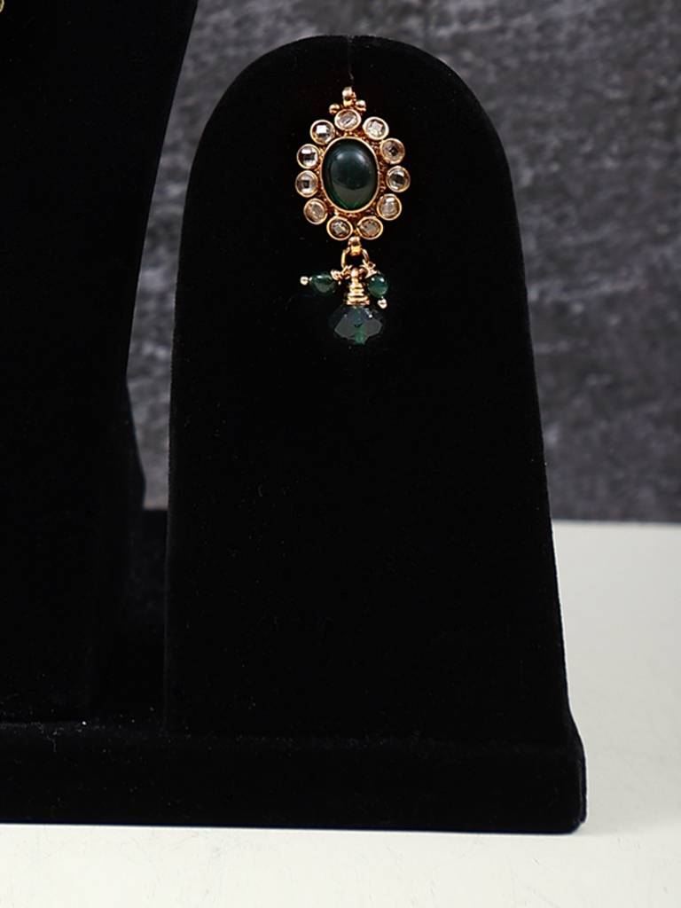 Metal With Multi Stone Fashion Necklace With Earring Set : LDA915