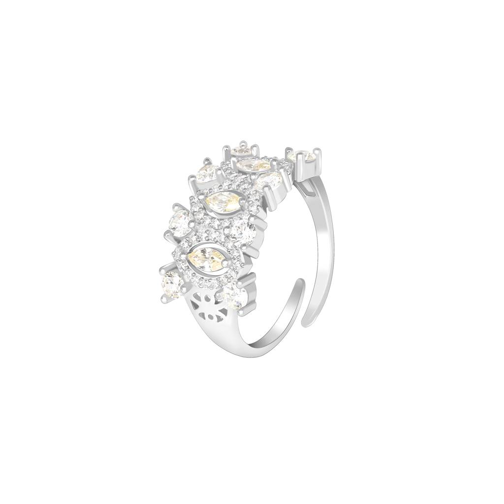 Regal Yellow Stone Ring In Silver Color : LGLR1475