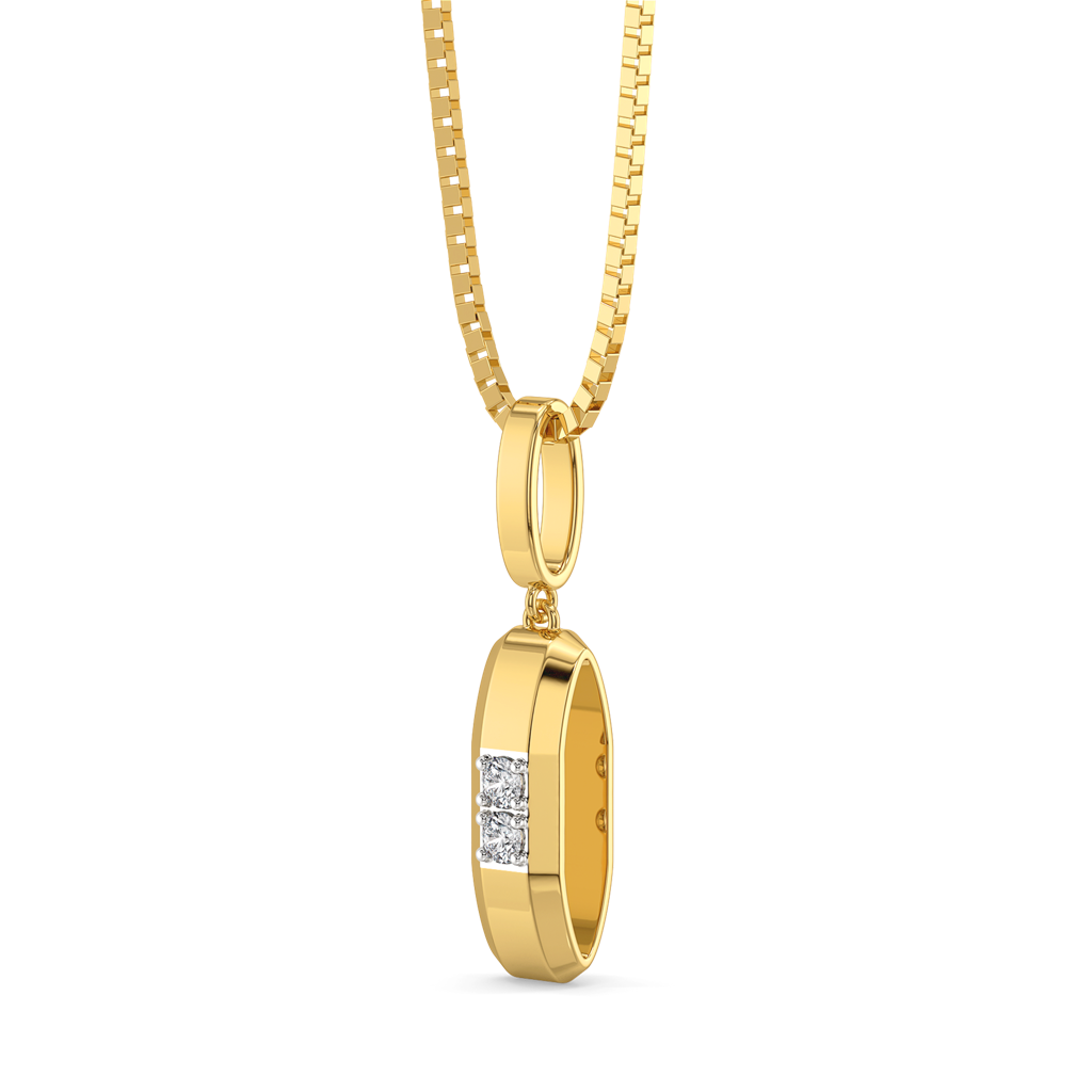 Masculine Edge - Lab Diamond Men'S Pendant : LGSFD90PD
