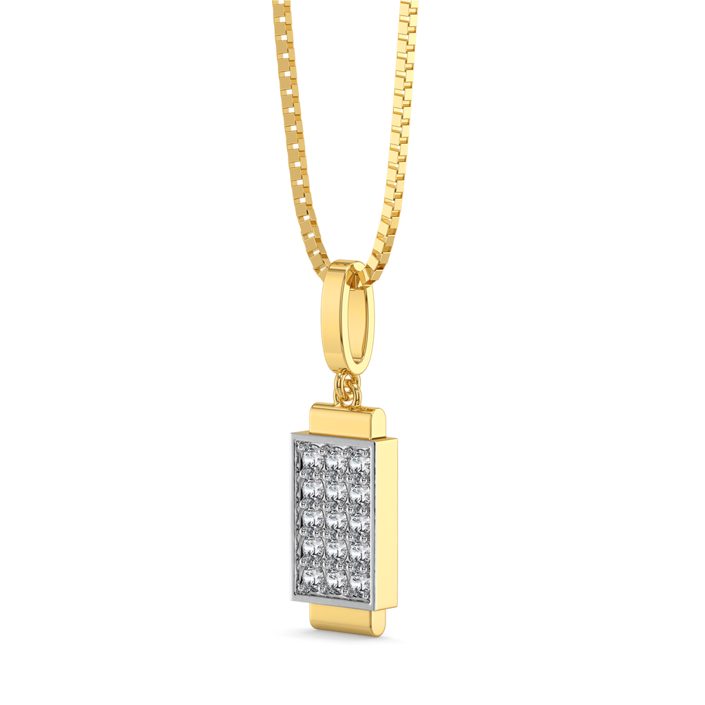 Solid Glint - Lab Diamond Men'S Pendant : LGSFD93PD