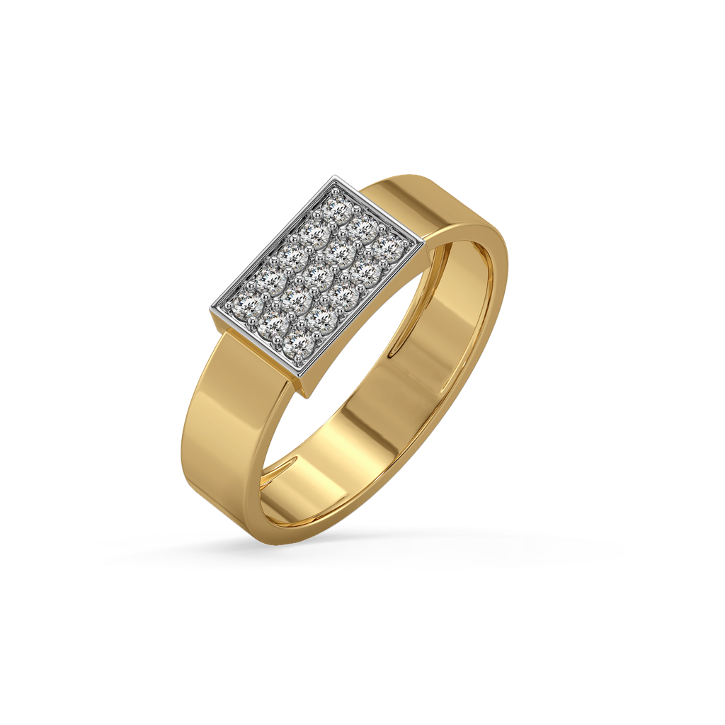 Solid Glint - Lab Diamond Men'S Ring : LGSFD93RG