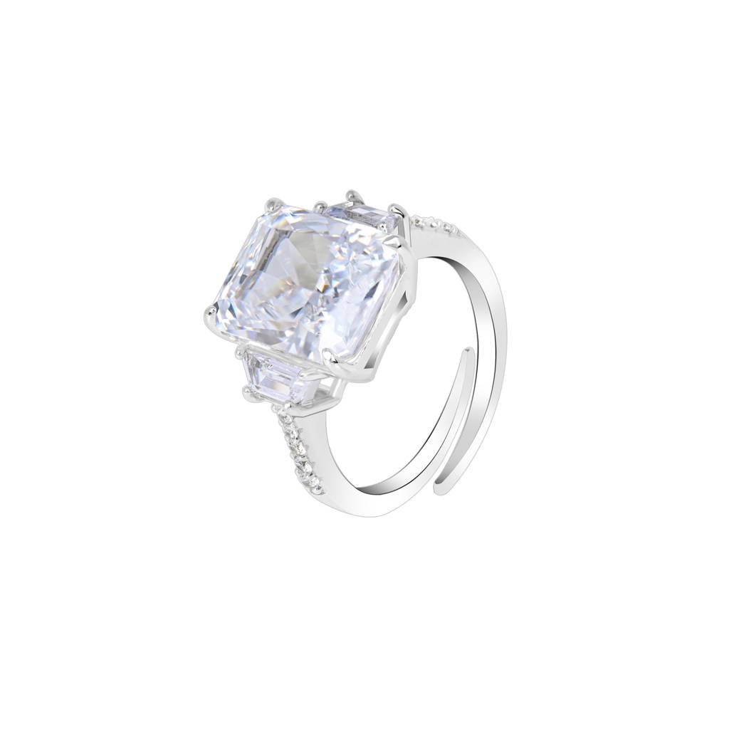 Majestic Trio Silver Ring In Silver Color : LHLR1485
