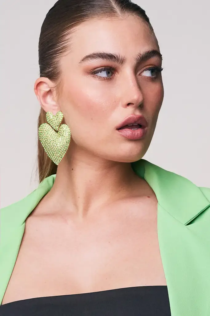 Lumina Heart Dangle Earrings : MJ10