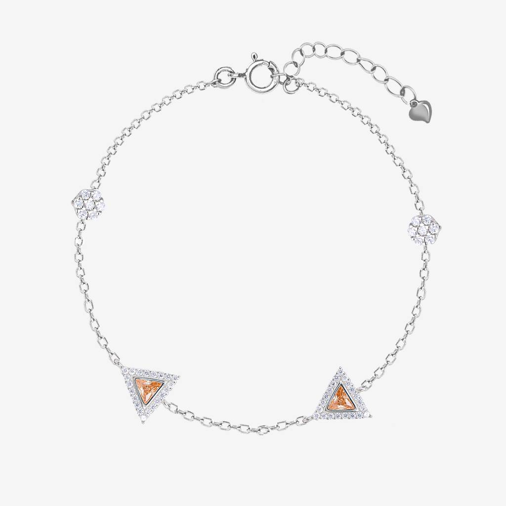 Radiance Triangular Jewellery Set : LJS39