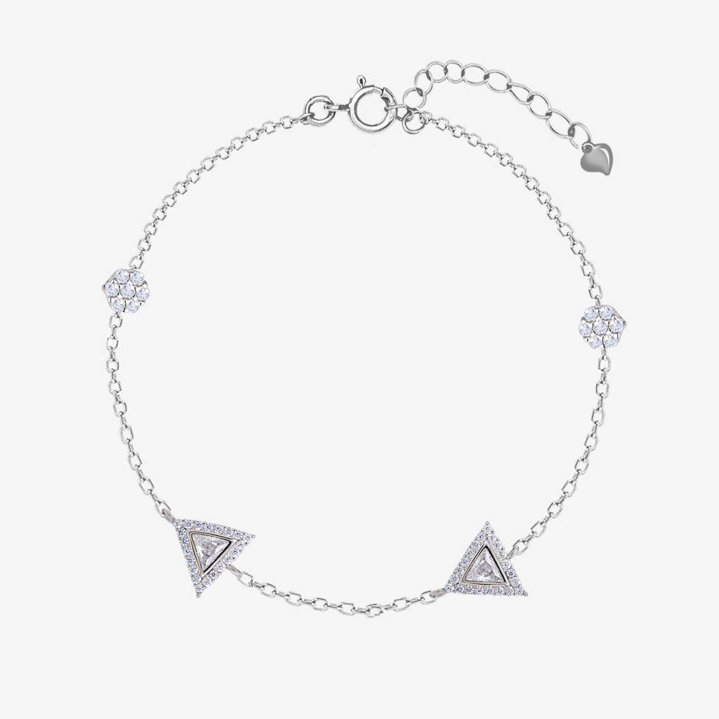 Radiance Triangular Jewellery Set : LJS42