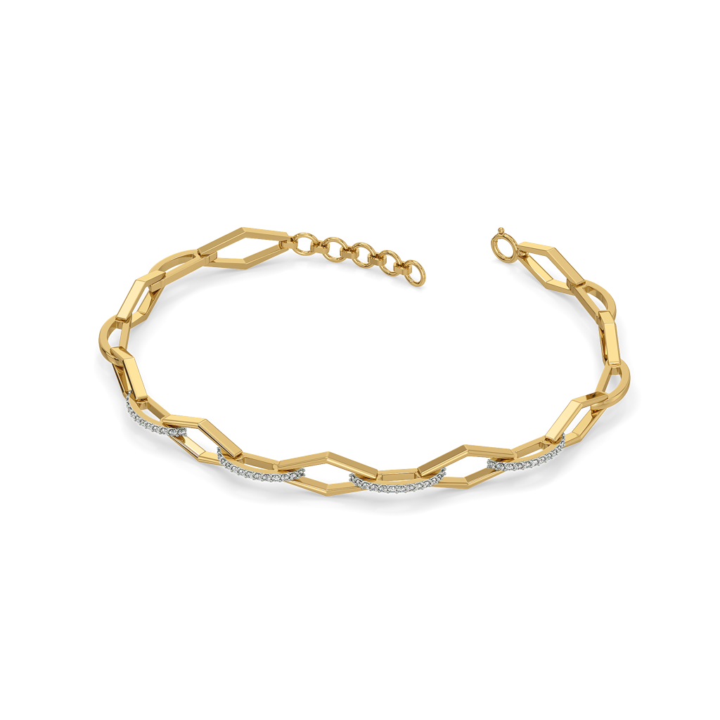 Eternal Link - Lab Diamond Tennis Bracelet : LLBR0115